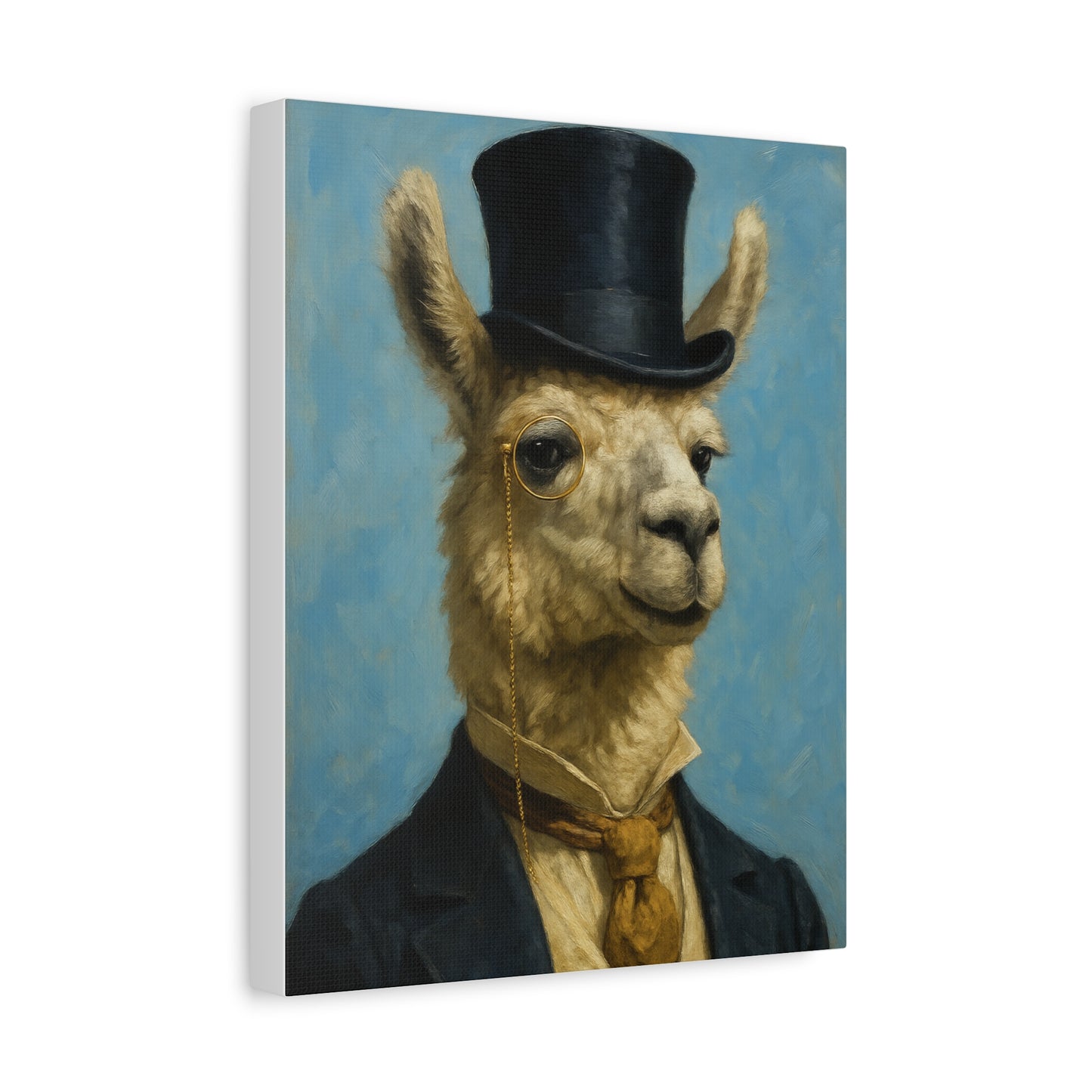 Llama Portrait Canvas Art, Quirky Home Decor, Unique Gift for Animal Lovers, Wall Art, Modern Decor, Funny Gift Idea