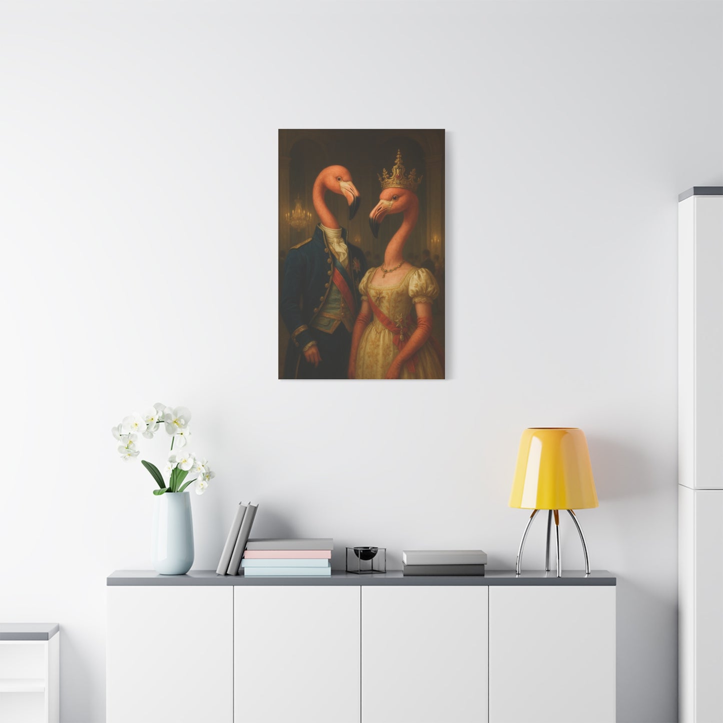 Canvas Print - Tropical Flamingo Art, Unique Home Decor, Fun Wedding Gift