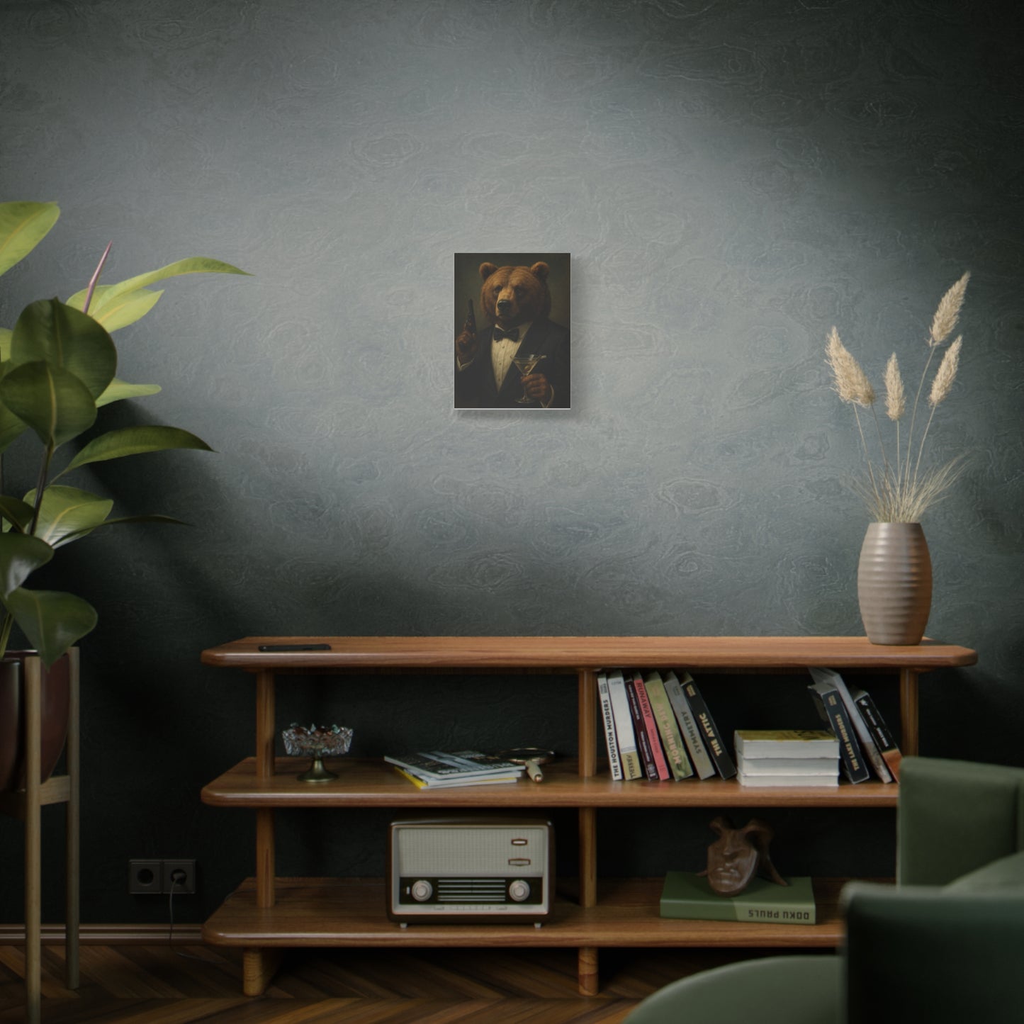Spy Bear Canvas Art