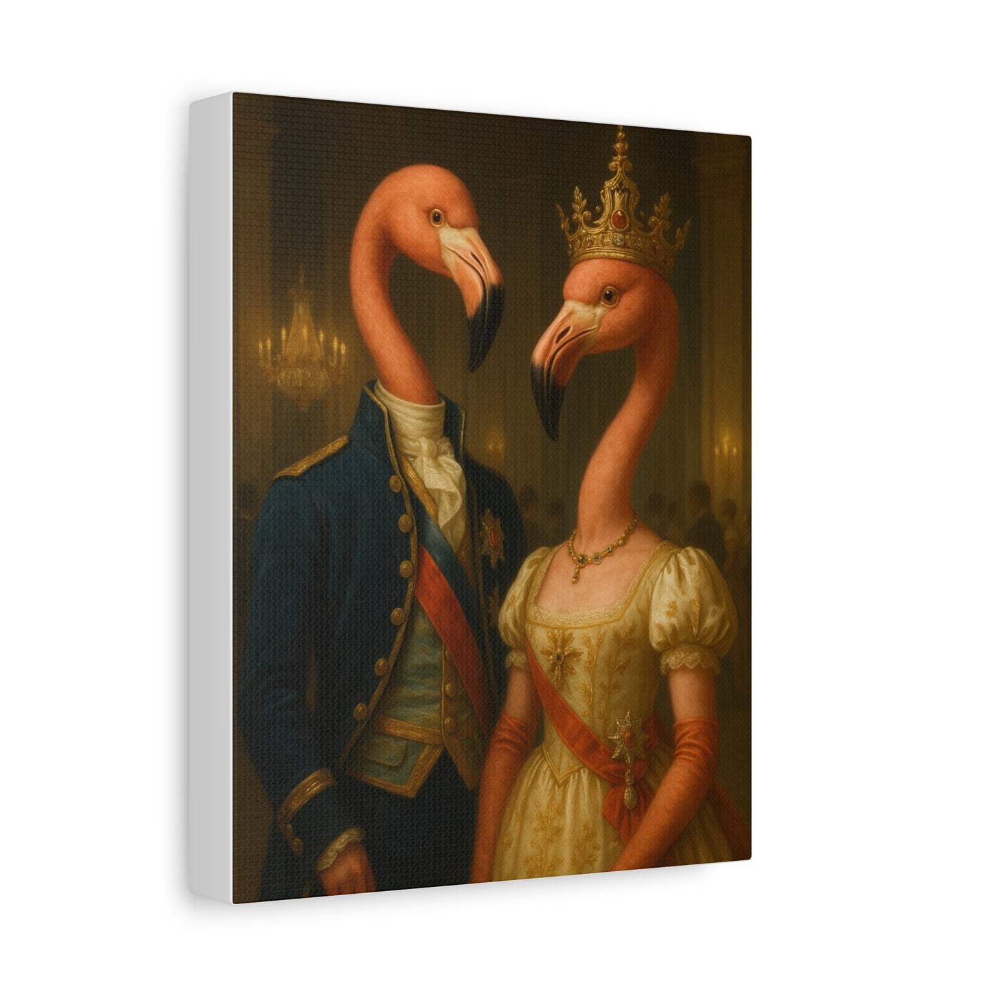 Canvas Print - Tropical Flamingo Art, Unique Home Decor, Fun Wedding Gift