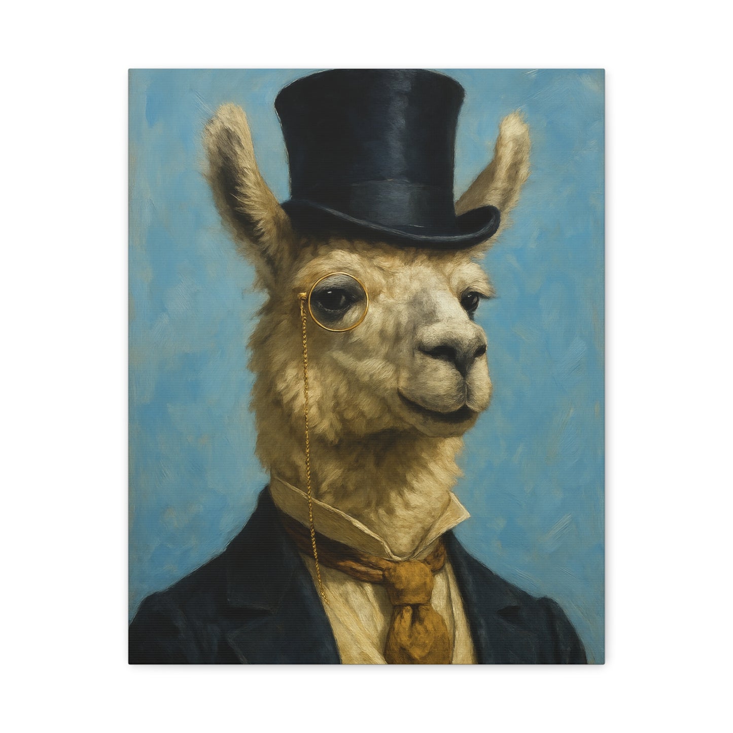 Llama Portrait Canvas Art, Quirky Home Decor, Unique Gift for Animal Lovers, Wall Art, Modern Decor, Funny Gift Idea