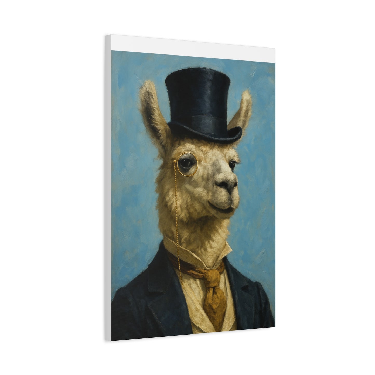 Llama Portrait Canvas Art, Quirky Home Decor, Unique Gift for Animal Lovers, Wall Art, Modern Decor, Funny Gift Idea