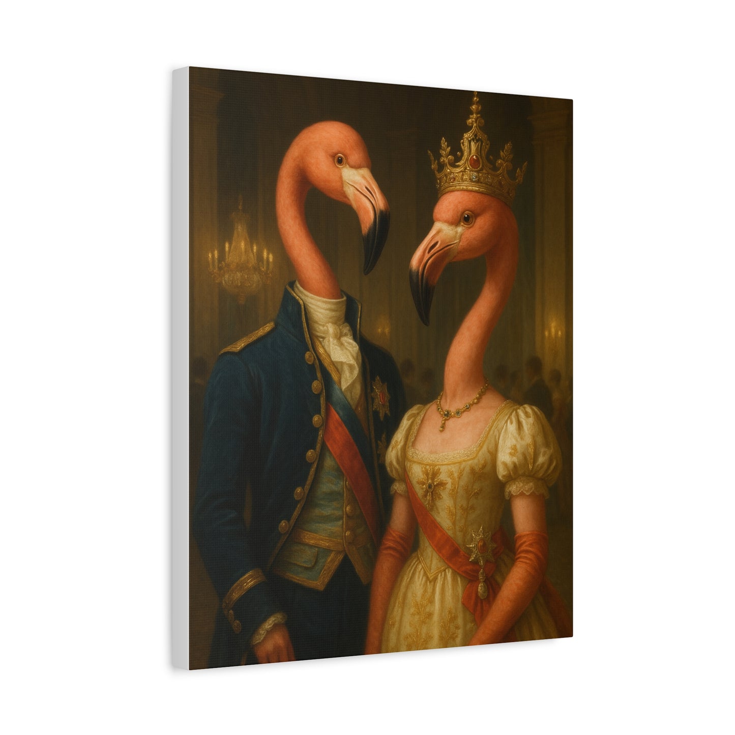 Canvas Print - Tropical Flamingo Art, Unique Home Decor, Fun Wedding Gift