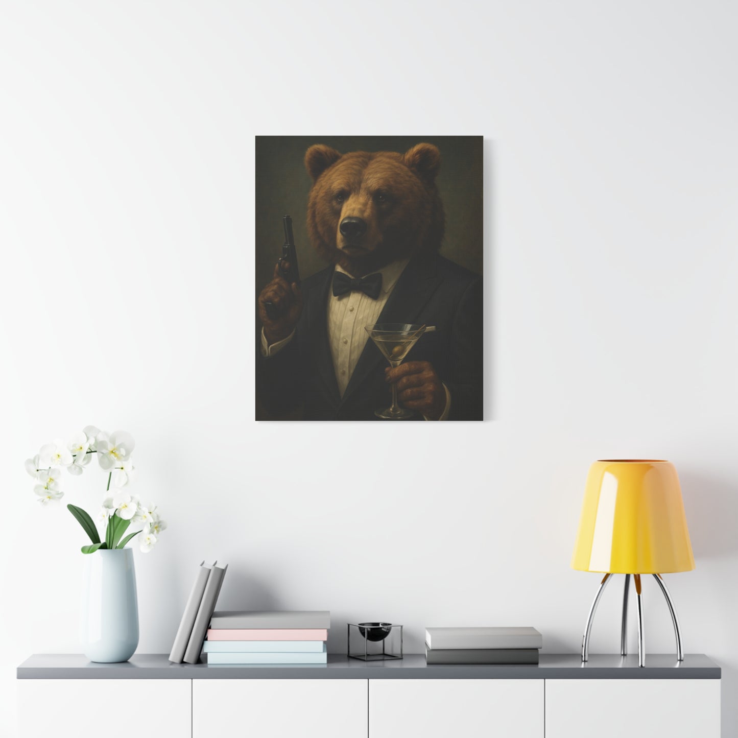 Spy Bear Canvas Art