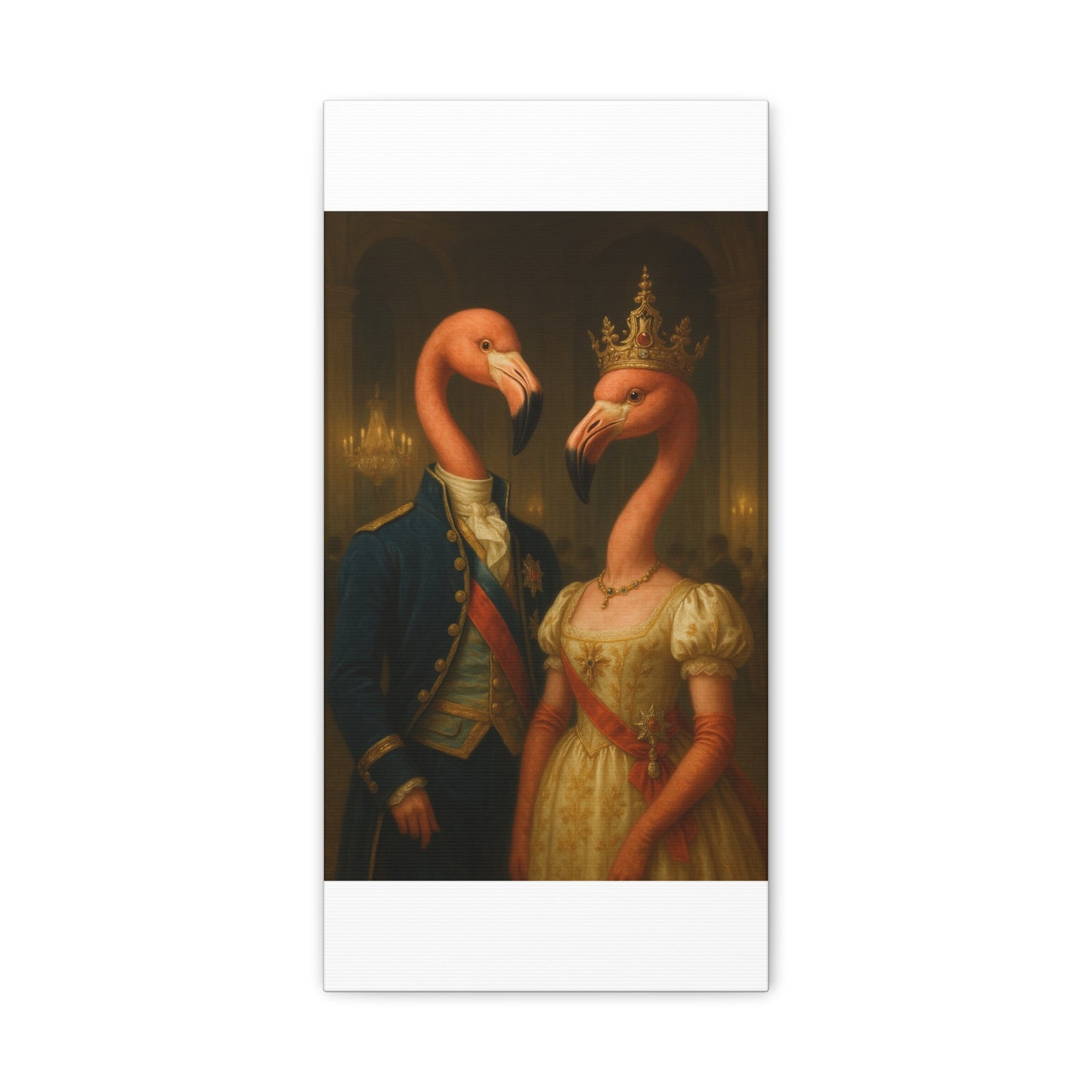 Canvas Print - Tropical Flamingo Art, Unique Home Decor, Fun Wedding Gift