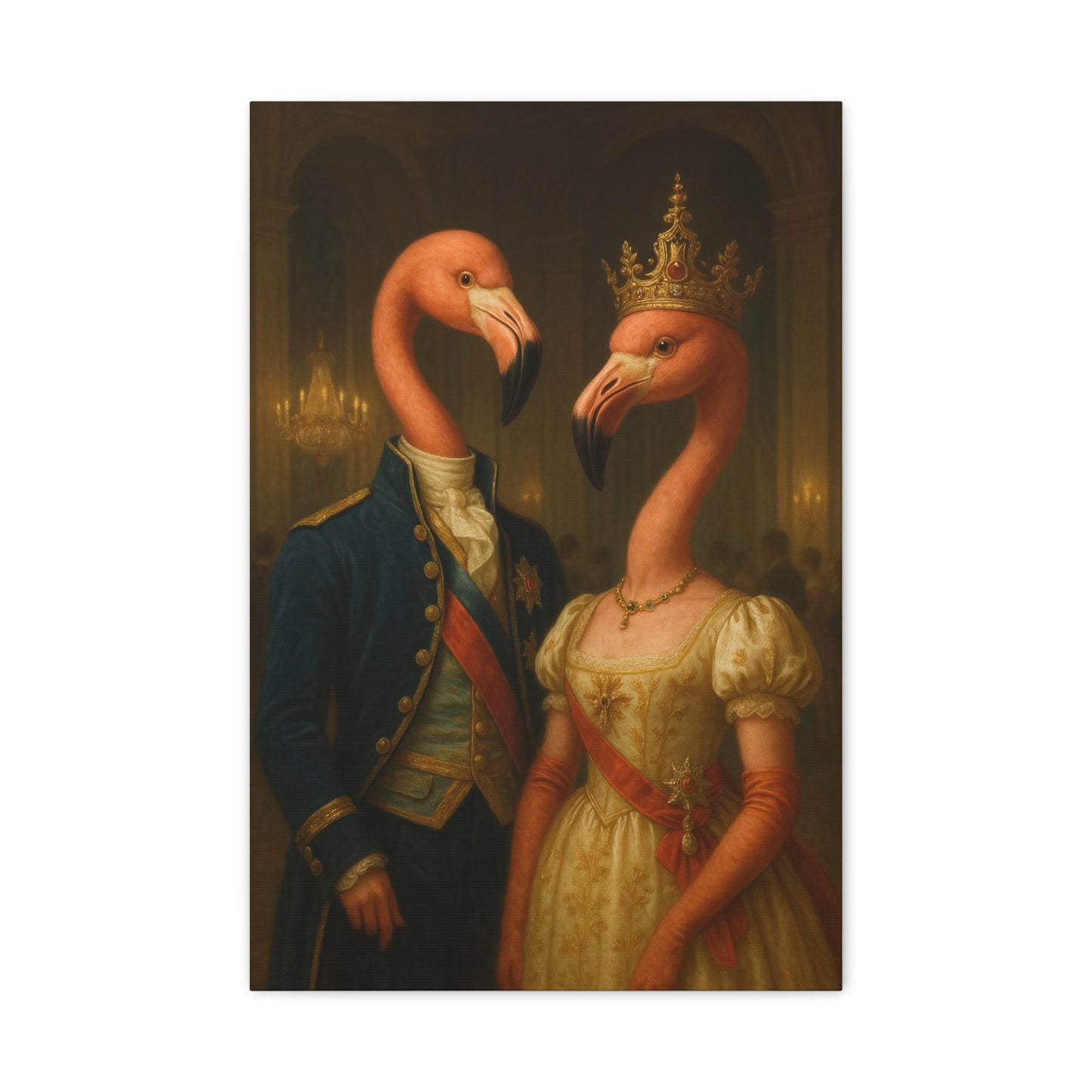 Canvas Print - Tropical Flamingo Art, Unique Home Decor, Fun Wedding Gift