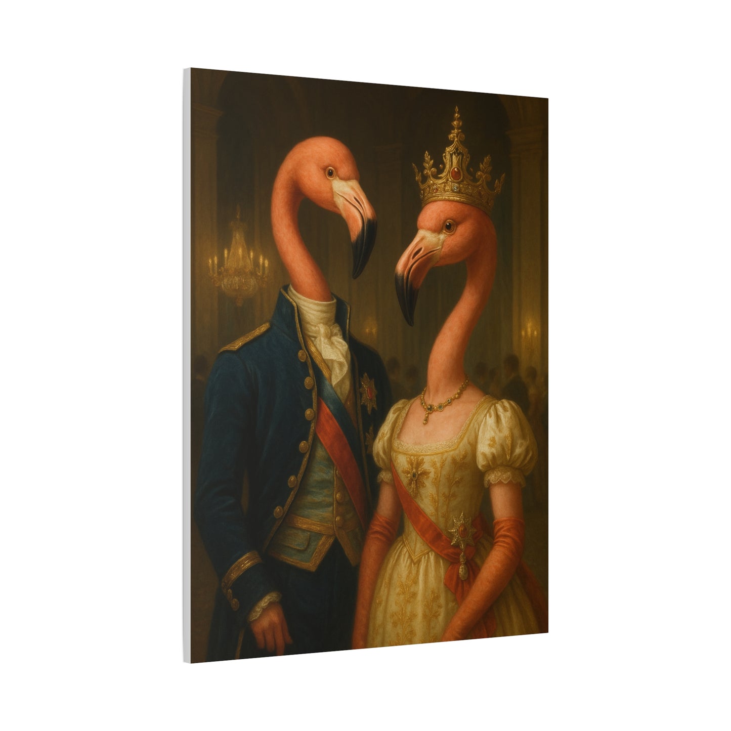 Canvas Print - Tropical Flamingo Art, Unique Home Decor, Fun Wedding Gift
