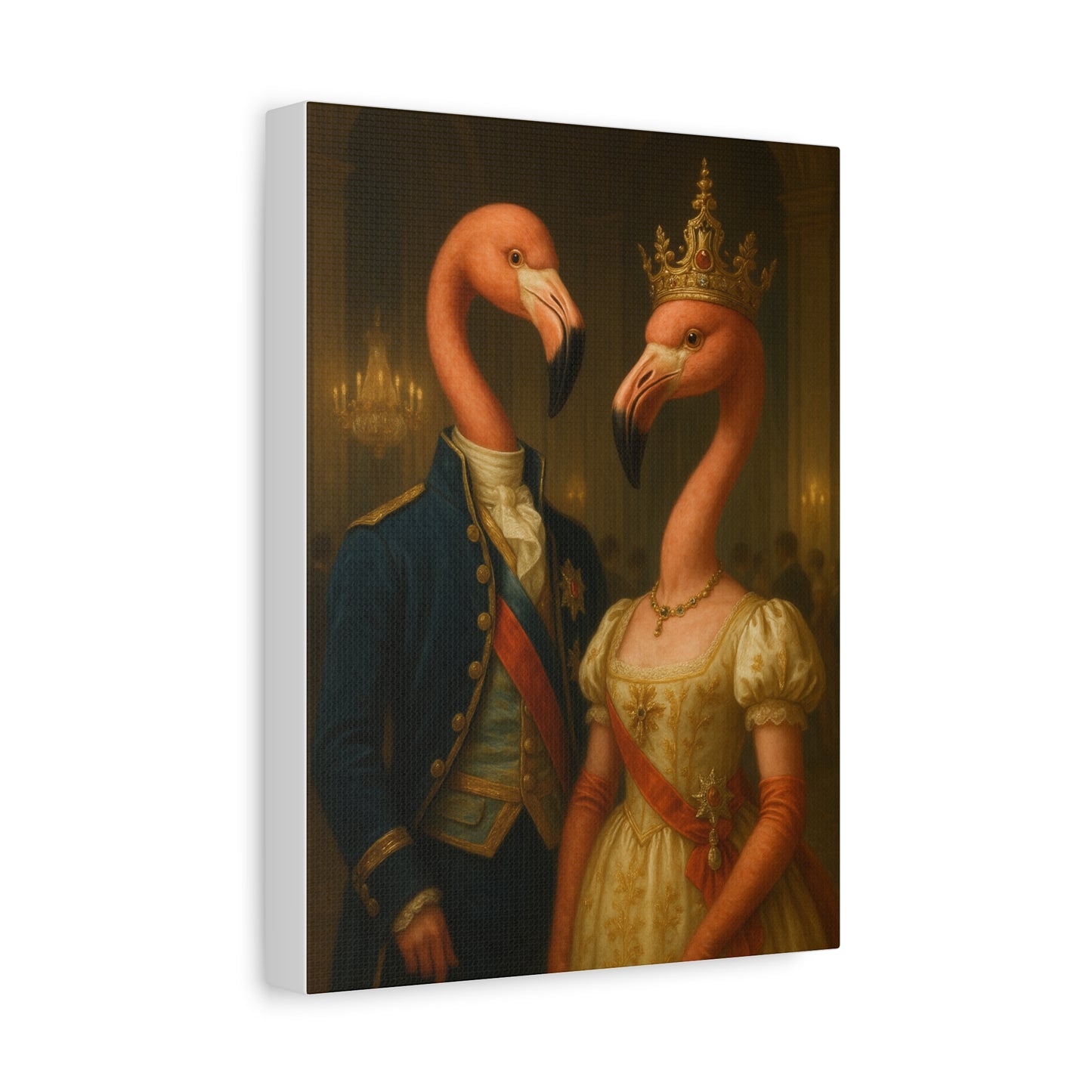 Canvas Print - Tropical Flamingo Art, Unique Home Decor, Fun Wedding Gift