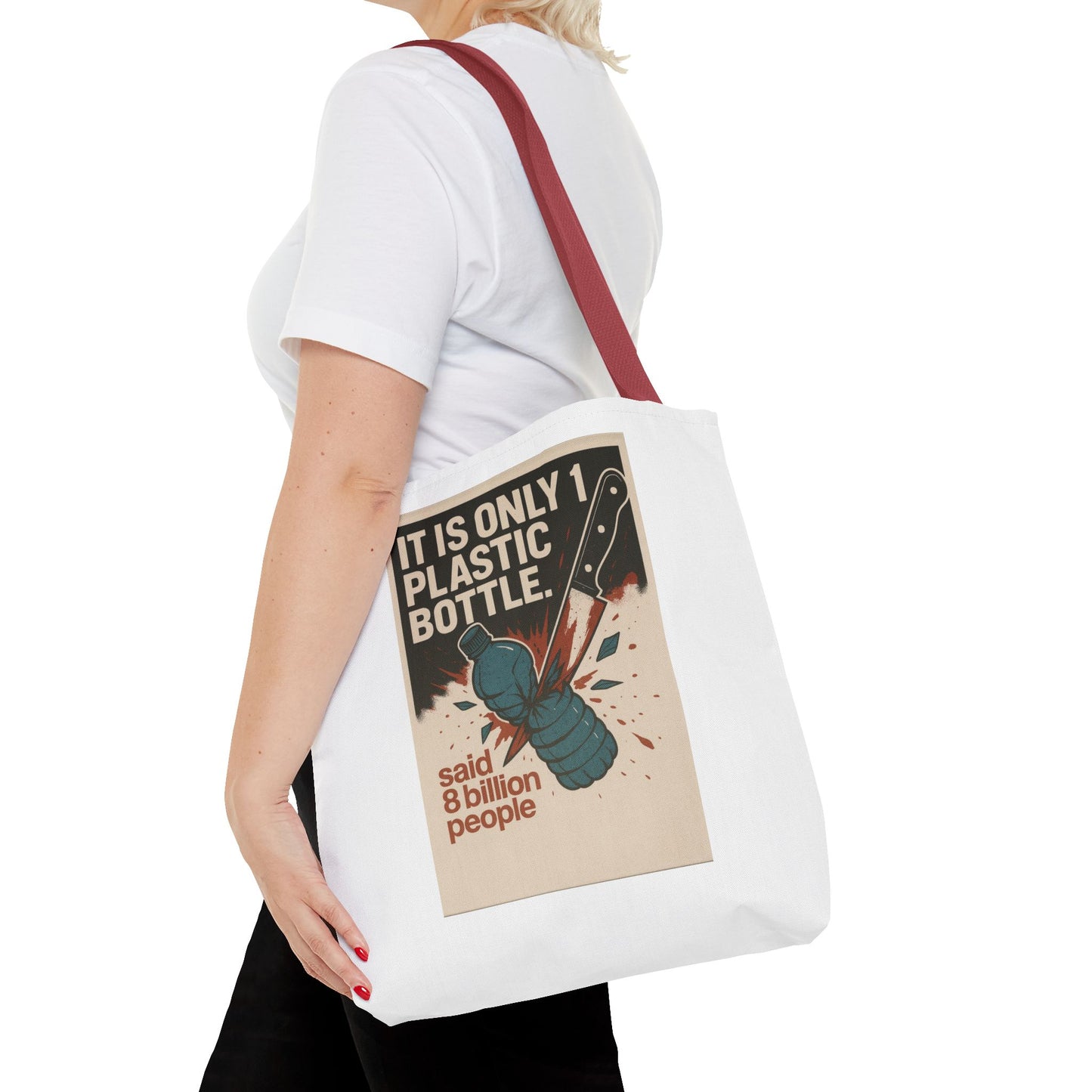Eco-Friendly Tote Bag with Recycling Message - Perfect for Shopping, Beach Trips, Earth Day, Gifts, Sustainable Living