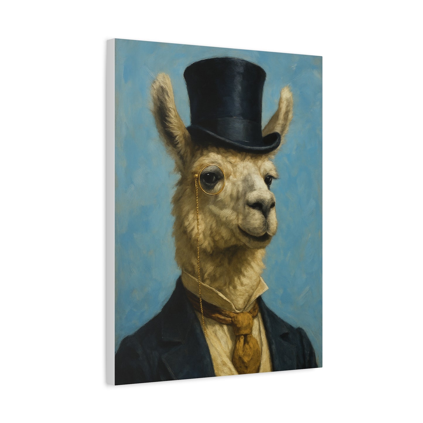 Llama Portrait Canvas Art, Quirky Home Decor, Unique Gift for Animal Lovers, Wall Art, Modern Decor, Funny Gift Idea