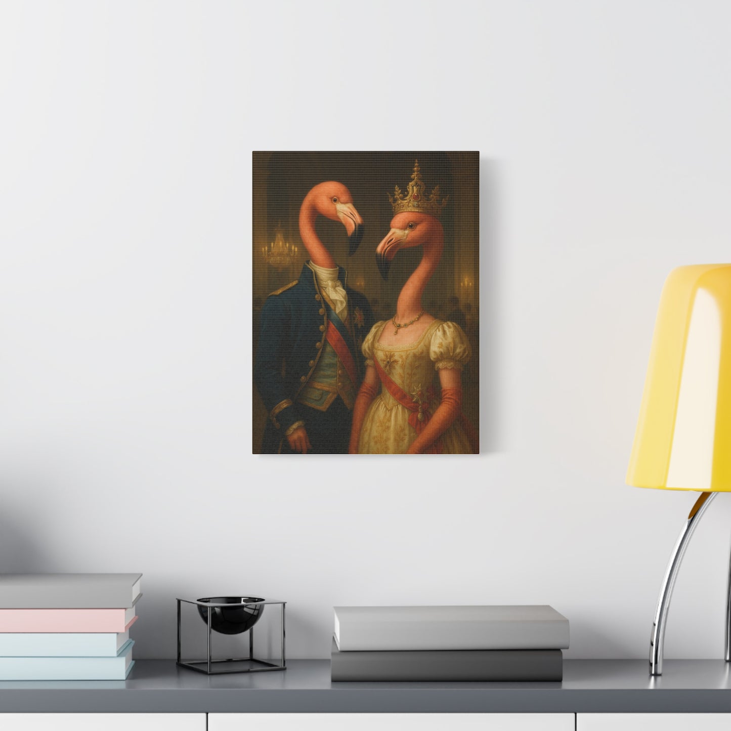 Canvas Print - Tropical Flamingo Art, Unique Home Decor, Fun Wedding Gift