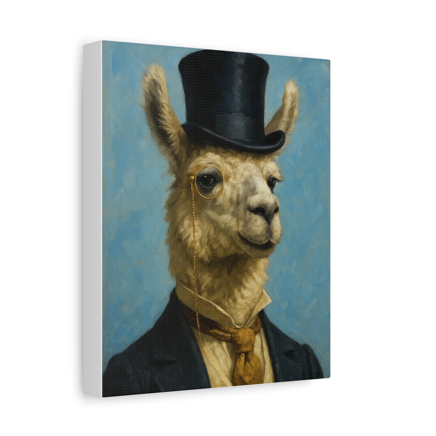 Llama Portrait Canvas Art, Quirky Home Decor, Unique Gift for Animal Lovers, Wall Art, Modern Decor, Funny Gift Idea