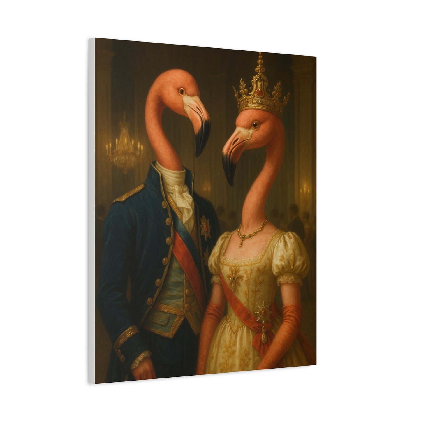 Canvas Print - Tropical Flamingo Art, Unique Home Decor, Fun Wedding Gift
