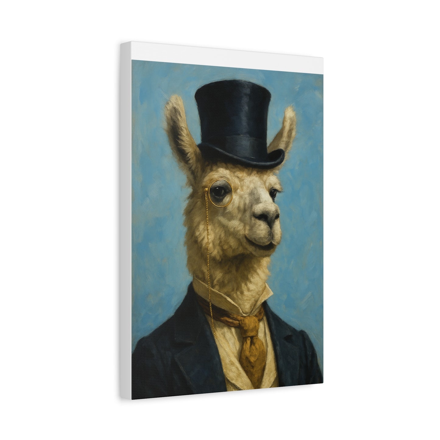 Llama Portrait Canvas Art, Quirky Home Decor, Unique Gift for Animal Lovers, Wall Art, Modern Decor, Funny Gift Idea