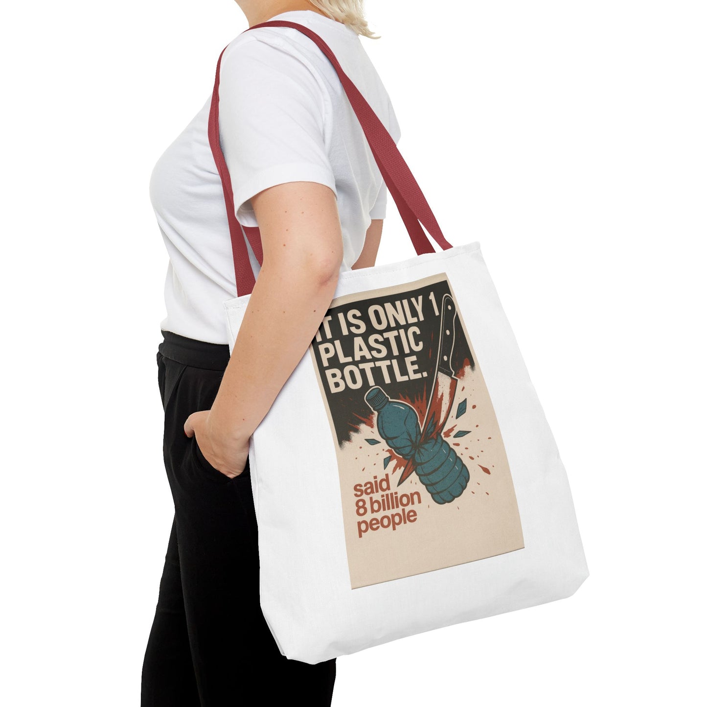 Eco-Friendly Tote Bag with Recycling Message - Perfect for Shopping, Beach Trips, Earth Day, Gifts, Sustainable Living