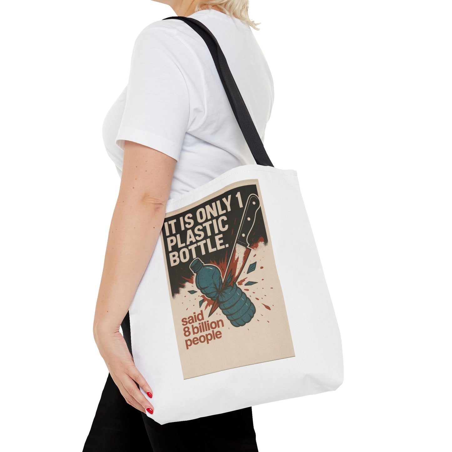 Eco-Friendly Tote Bag with Recycling Message - Perfect for Shopping, Beach Trips, Earth Day, Gifts, Sustainable Living
