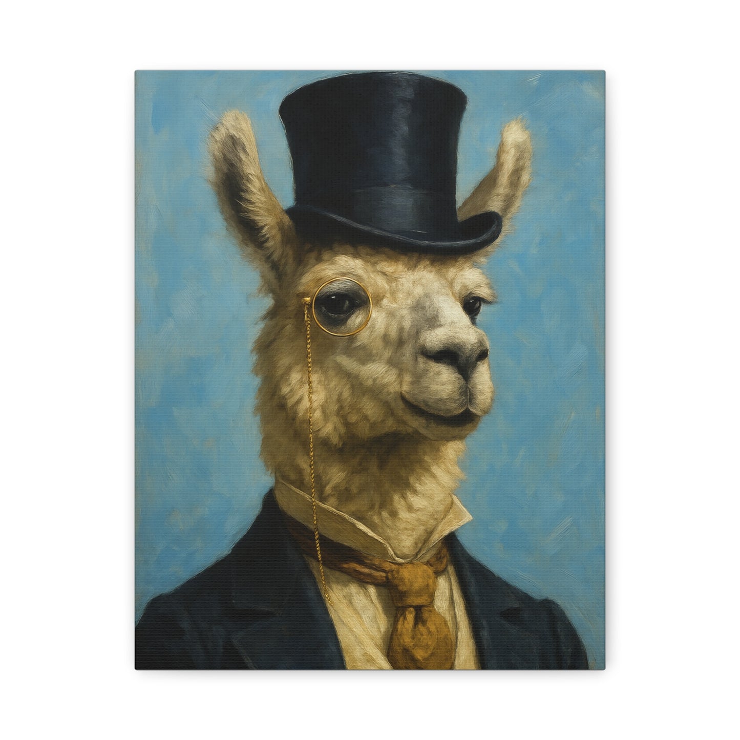 Llama Portrait Canvas Art, Quirky Home Decor, Unique Gift for Animal Lovers, Wall Art, Modern Decor, Funny Gift Idea