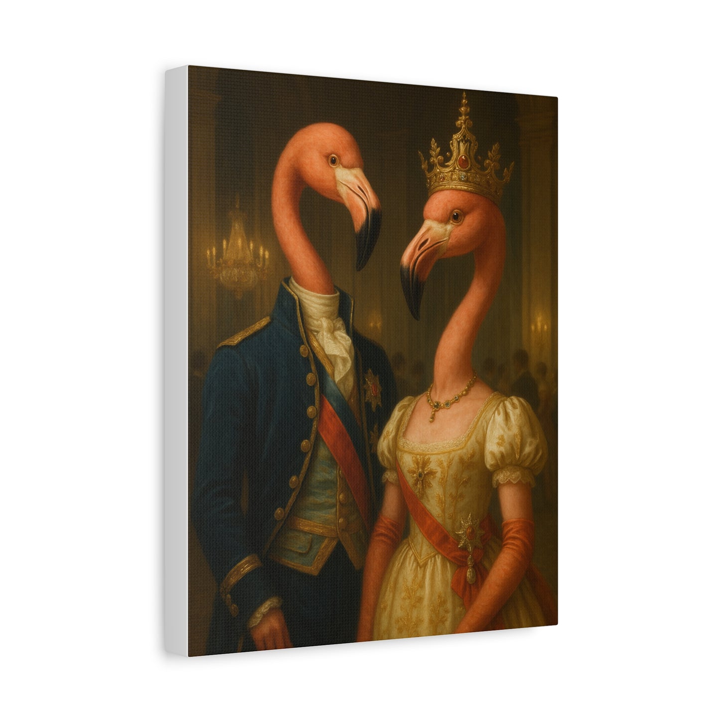 Canvas Print - Tropical Flamingo Art, Unique Home Decor, Fun Wedding Gift