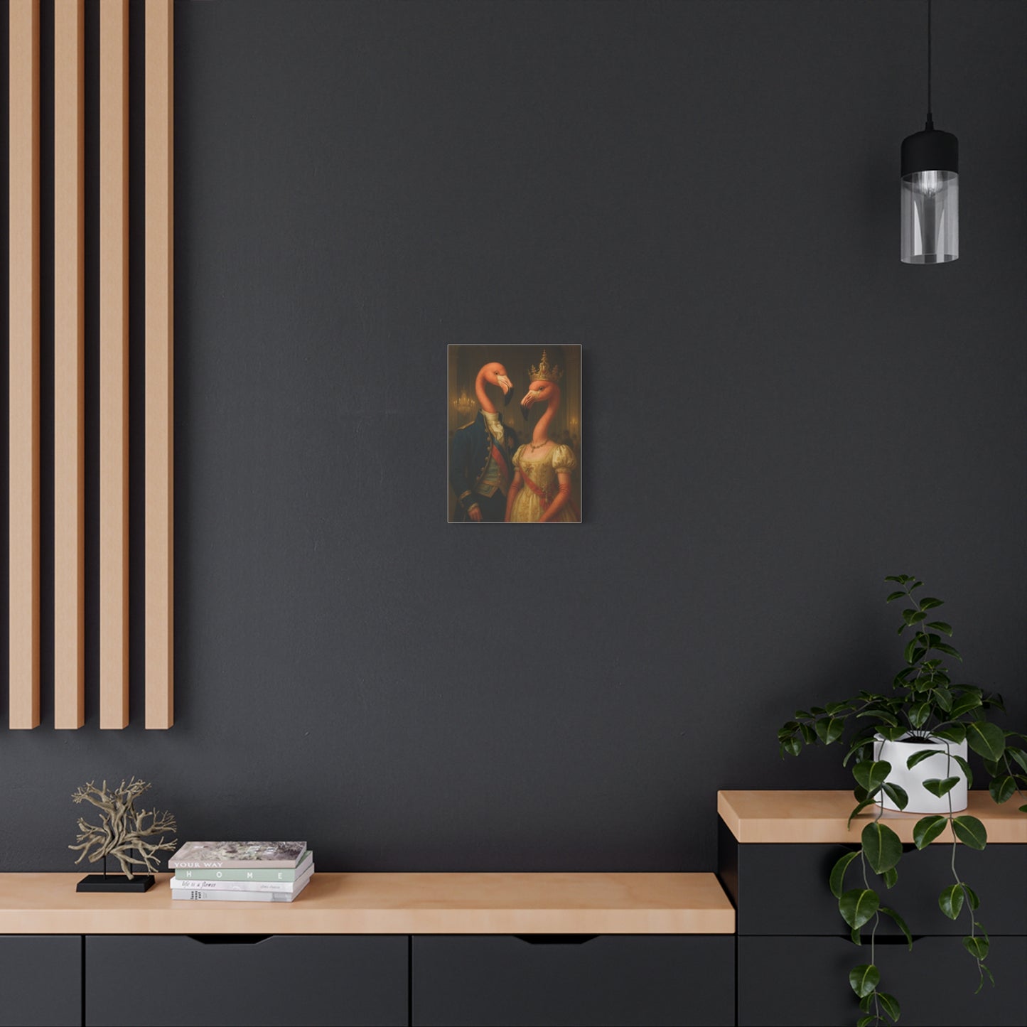 Canvas Print - Tropical Flamingo Art, Unique Home Decor, Fun Wedding Gift