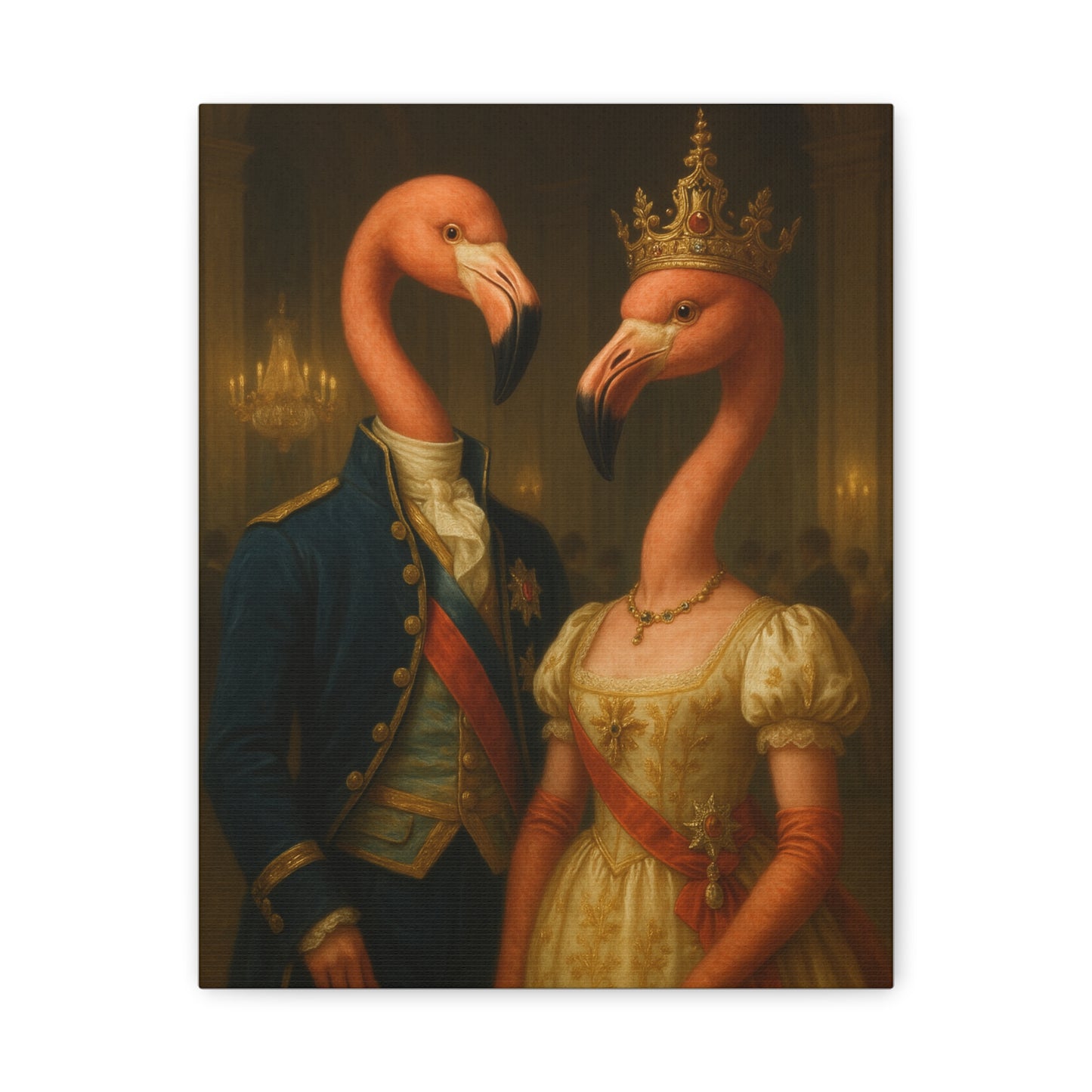 Canvas Print - Tropical Flamingo Art, Unique Home Decor, Fun Wedding Gift