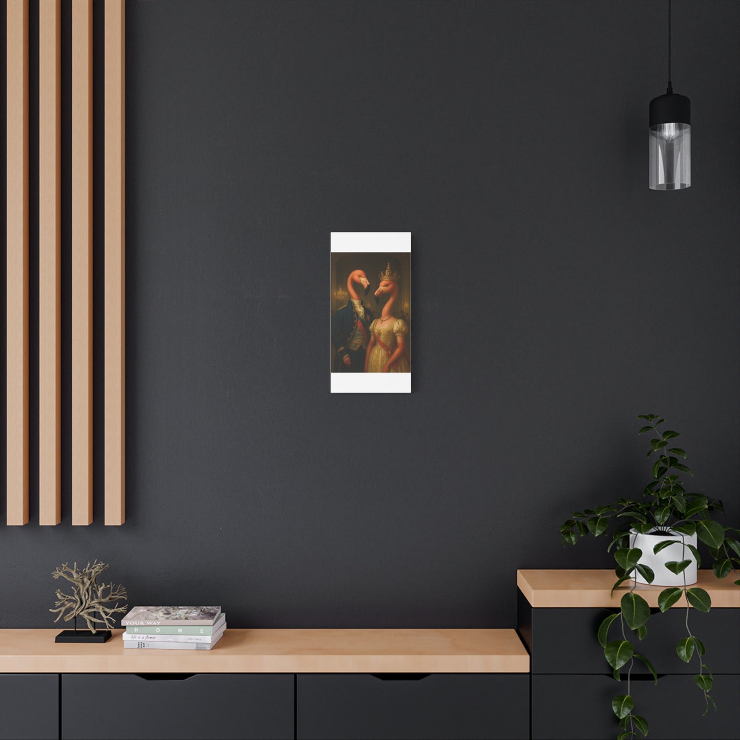 Canvas Print - Tropical Flamingo Art, Unique Home Decor, Fun Wedding Gift