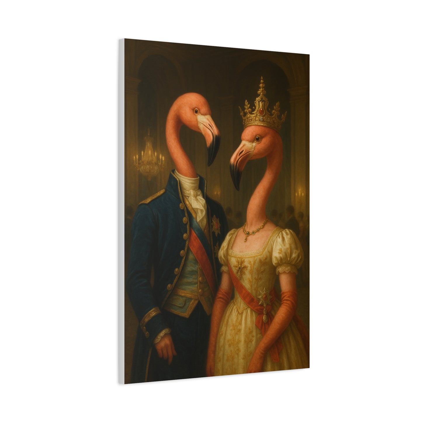 Canvas Print - Tropical Flamingo Art, Unique Home Decor, Fun Wedding Gift