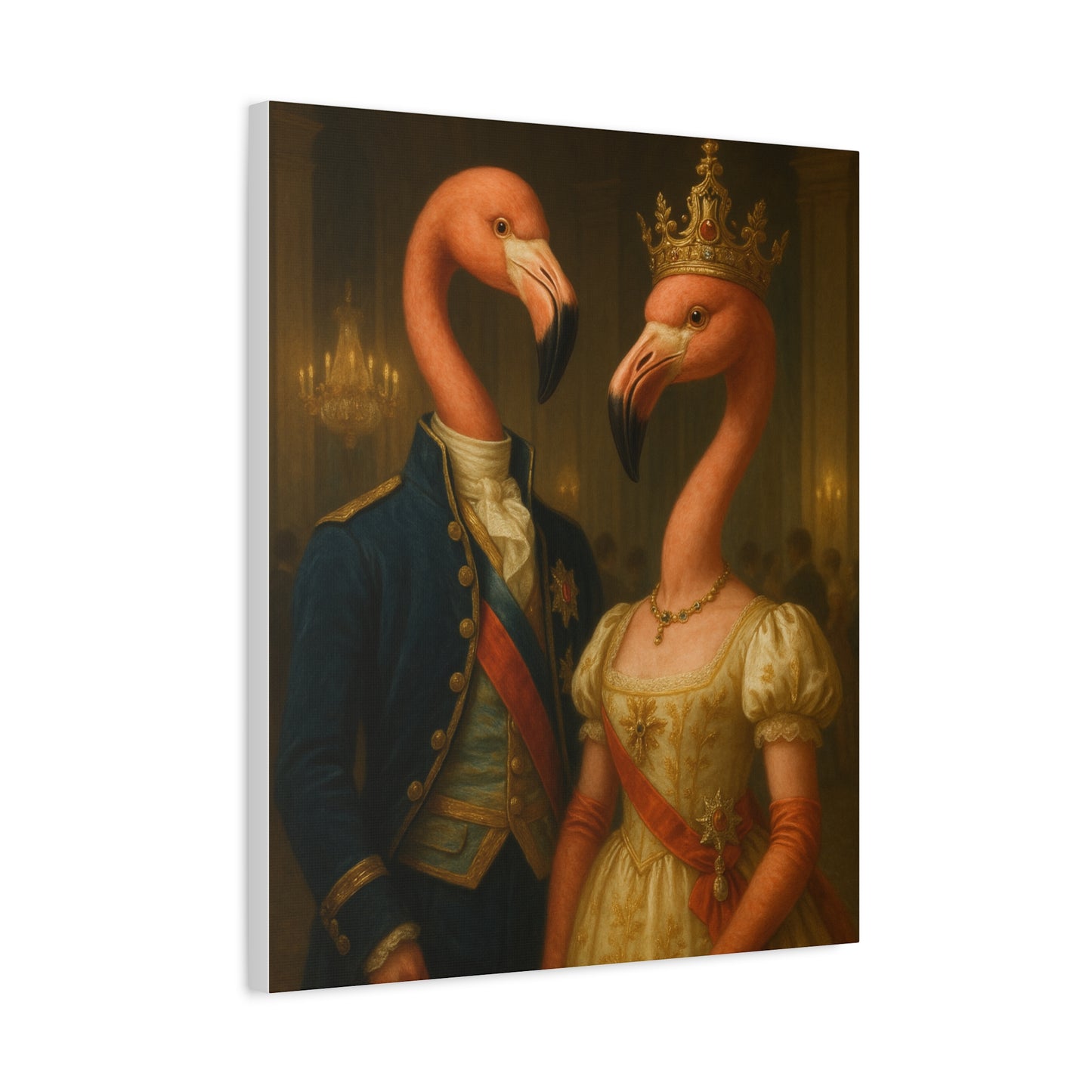 Canvas Print - Tropical Flamingo Art, Unique Home Decor, Fun Wedding Gift