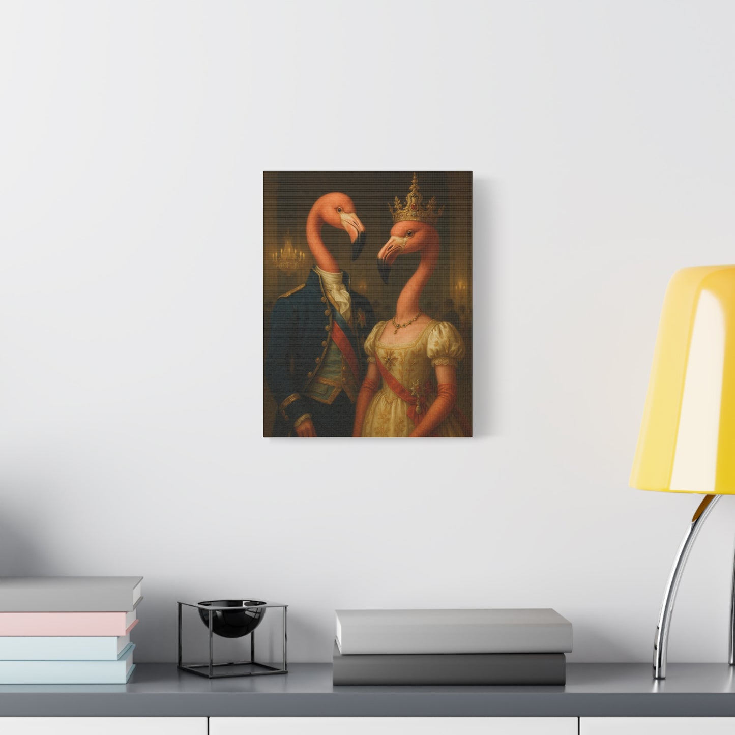 Canvas Print - Tropical Flamingo Art, Unique Home Decor, Fun Wedding Gift