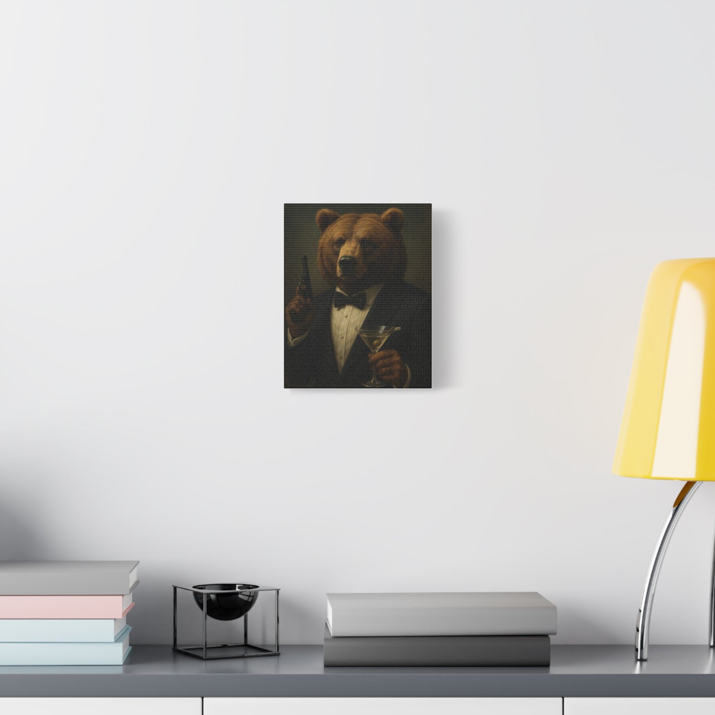 Spy Bear Canvas Art