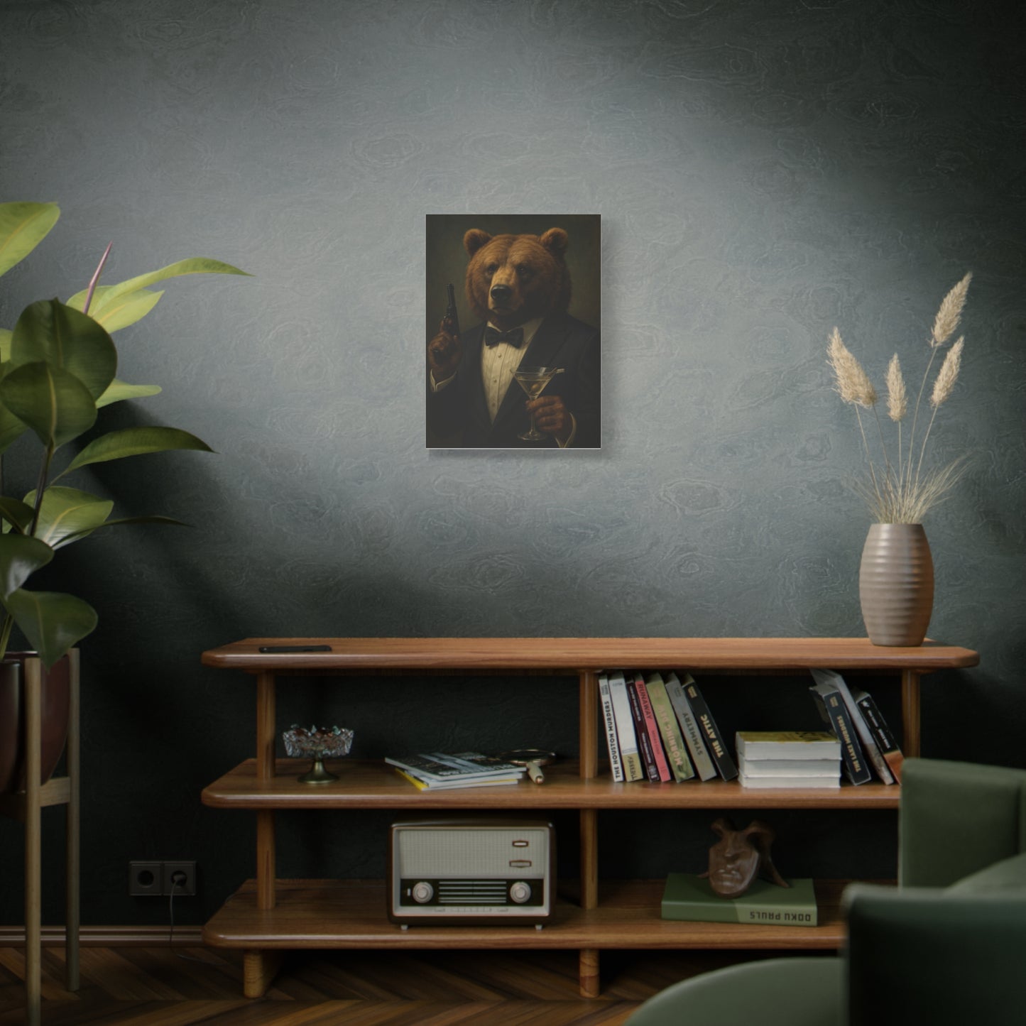 Spy Bear Canvas Art