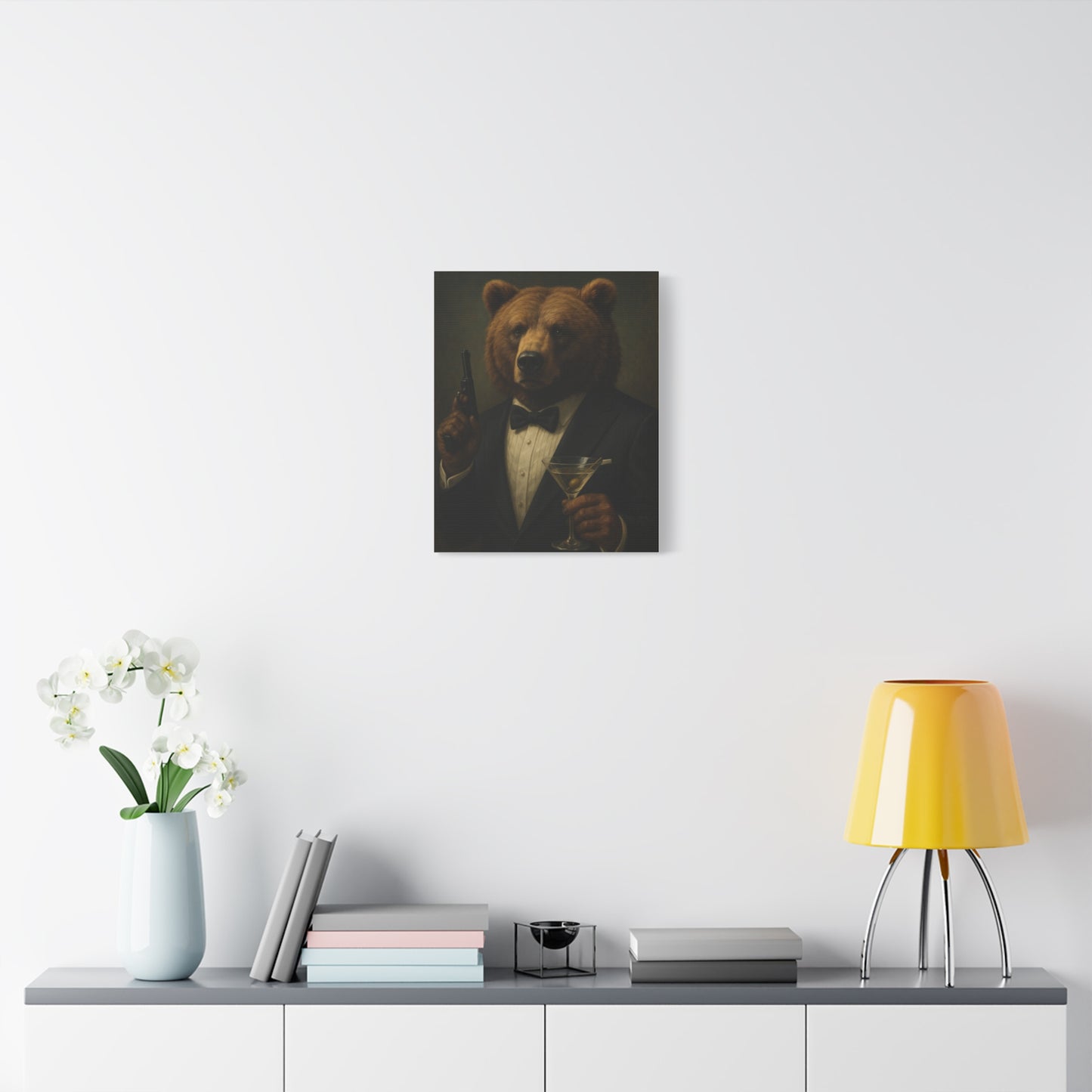 Spy Bear Canvas Art
