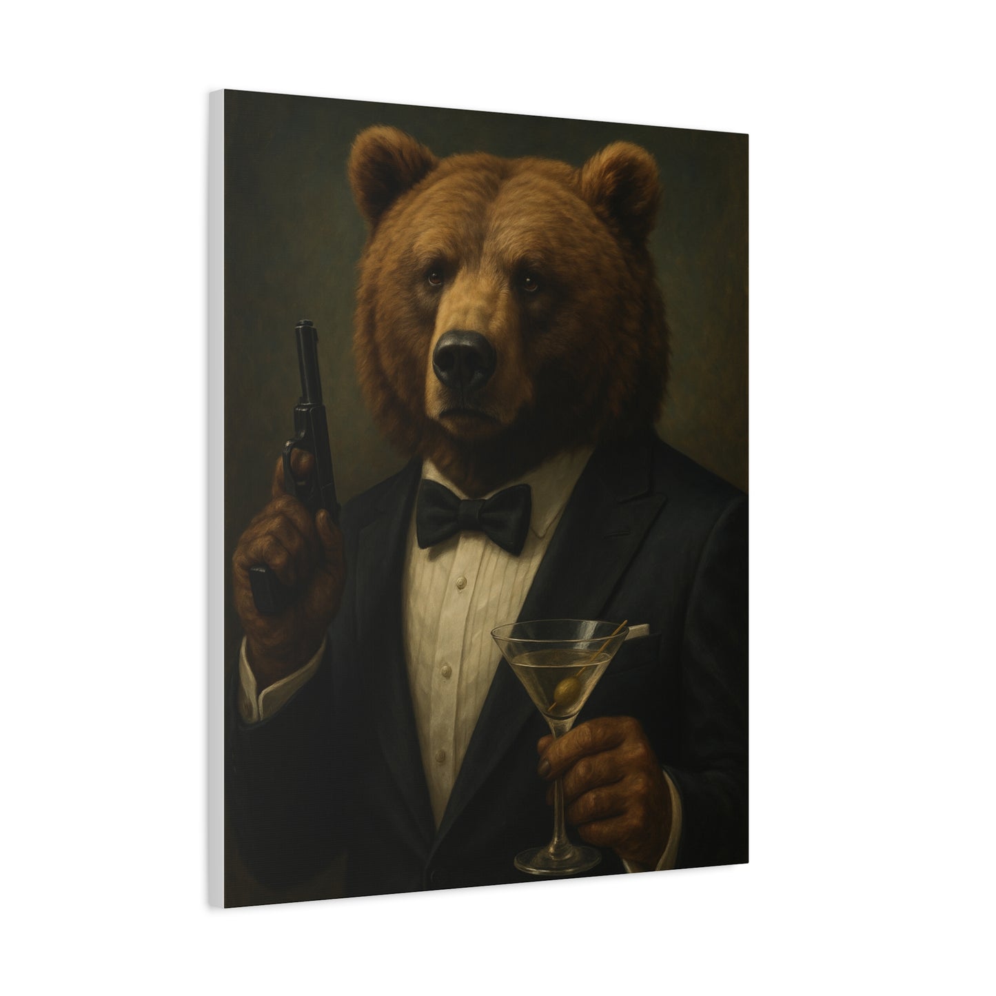Spy Bear Canvas Art