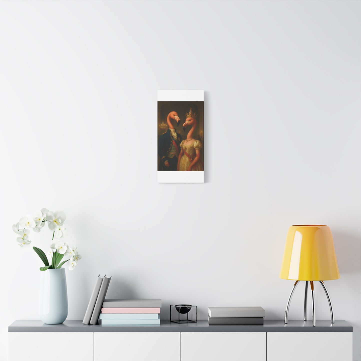 Canvas Print - Tropical Flamingo Art, Unique Home Decor, Fun Wedding Gift