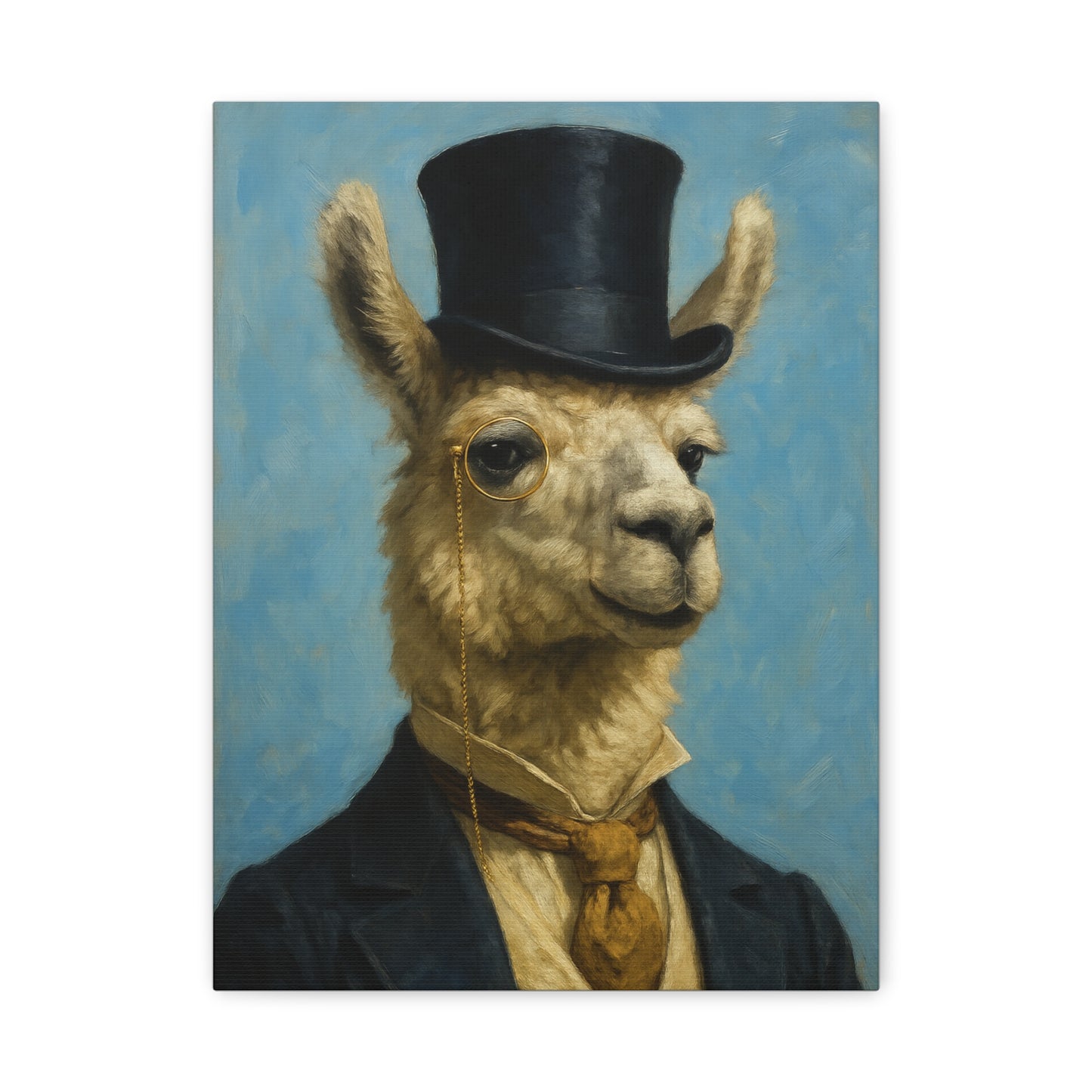 Llama Portrait Canvas Art, Quirky Home Decor, Unique Gift for Animal Lovers, Wall Art, Modern Decor, Funny Gift Idea