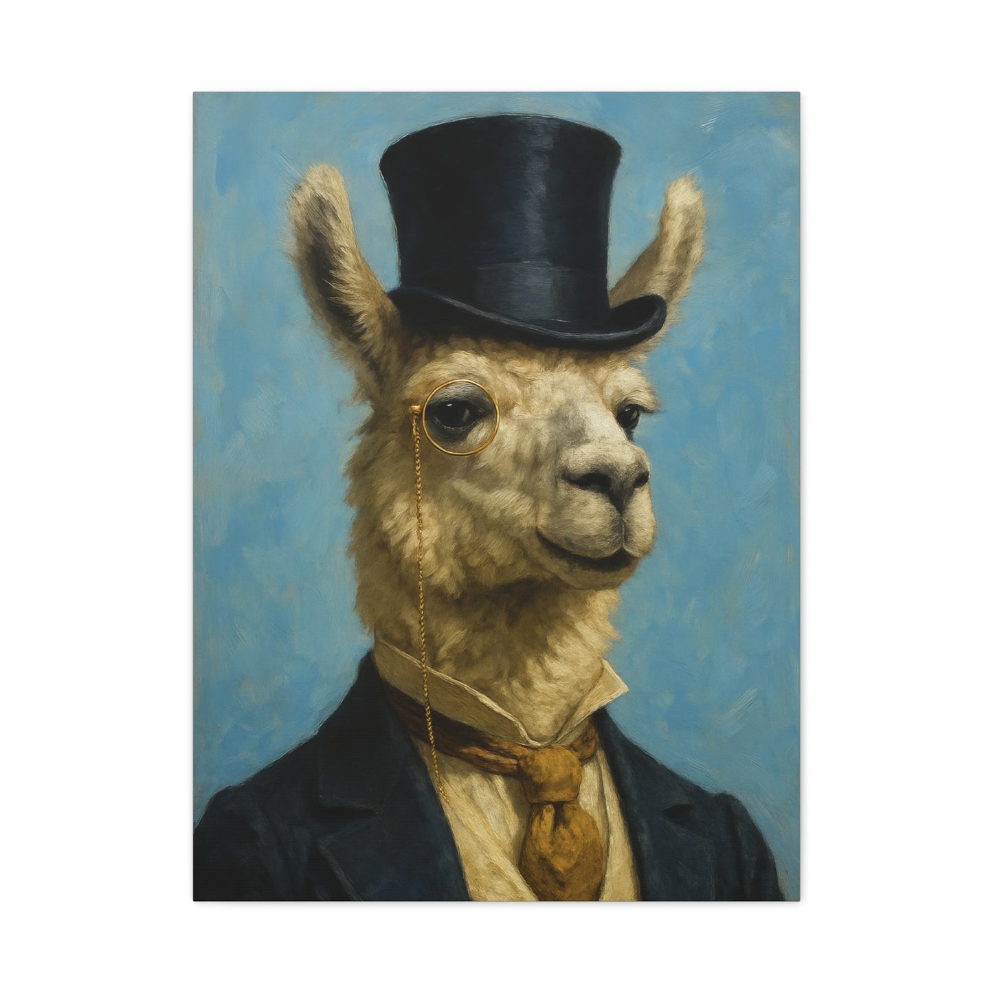 Llama Portrait Canvas Art, Quirky Home Decor, Unique Gift for Animal Lovers, Wall Art, Modern Decor, Funny Gift Idea