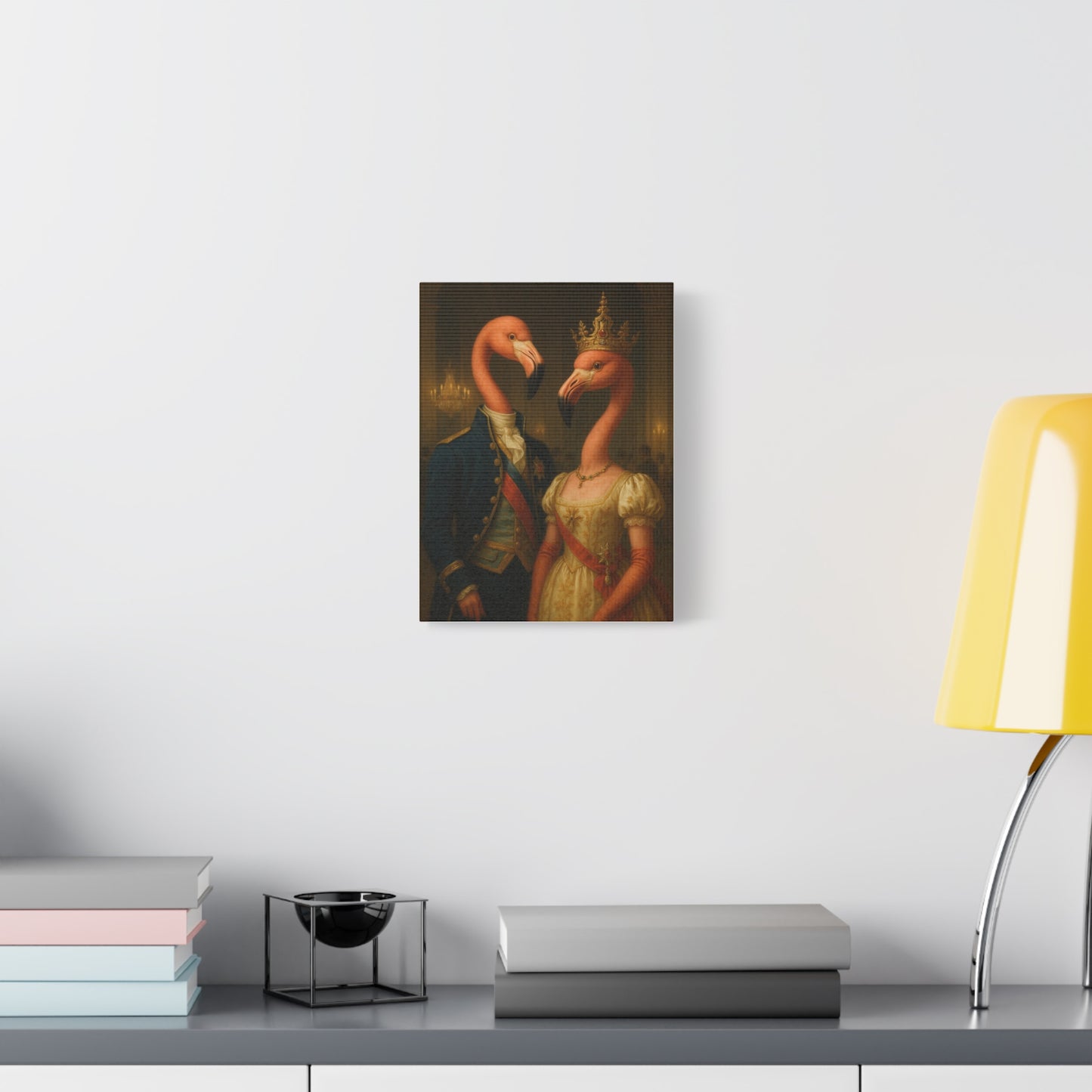 Canvas Print - Tropical Flamingo Art, Unique Home Decor, Fun Wedding Gift