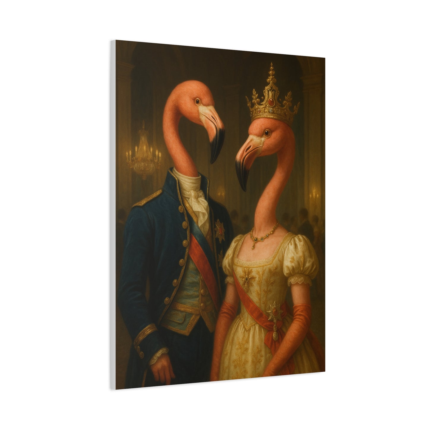 Canvas Print - Tropical Flamingo Art, Unique Home Decor, Fun Wedding Gift