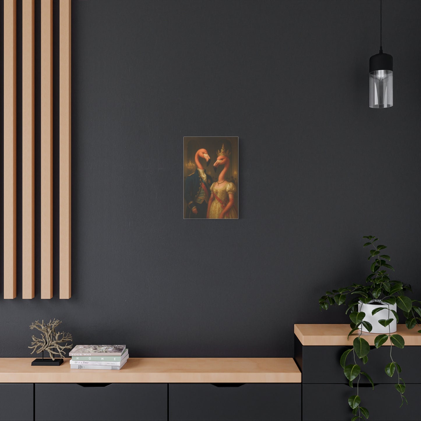 Canvas Print - Tropical Flamingo Art, Unique Home Decor, Fun Wedding Gift
