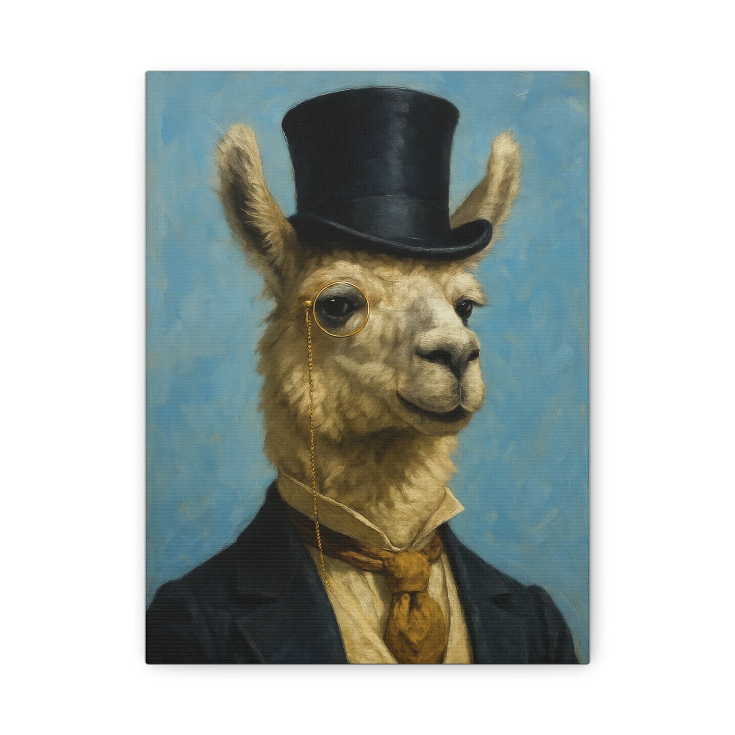 Llama Portrait Canvas Art, Quirky Home Decor, Unique Gift for Animal Lovers, Wall Art, Modern Decor, Funny Gift Idea