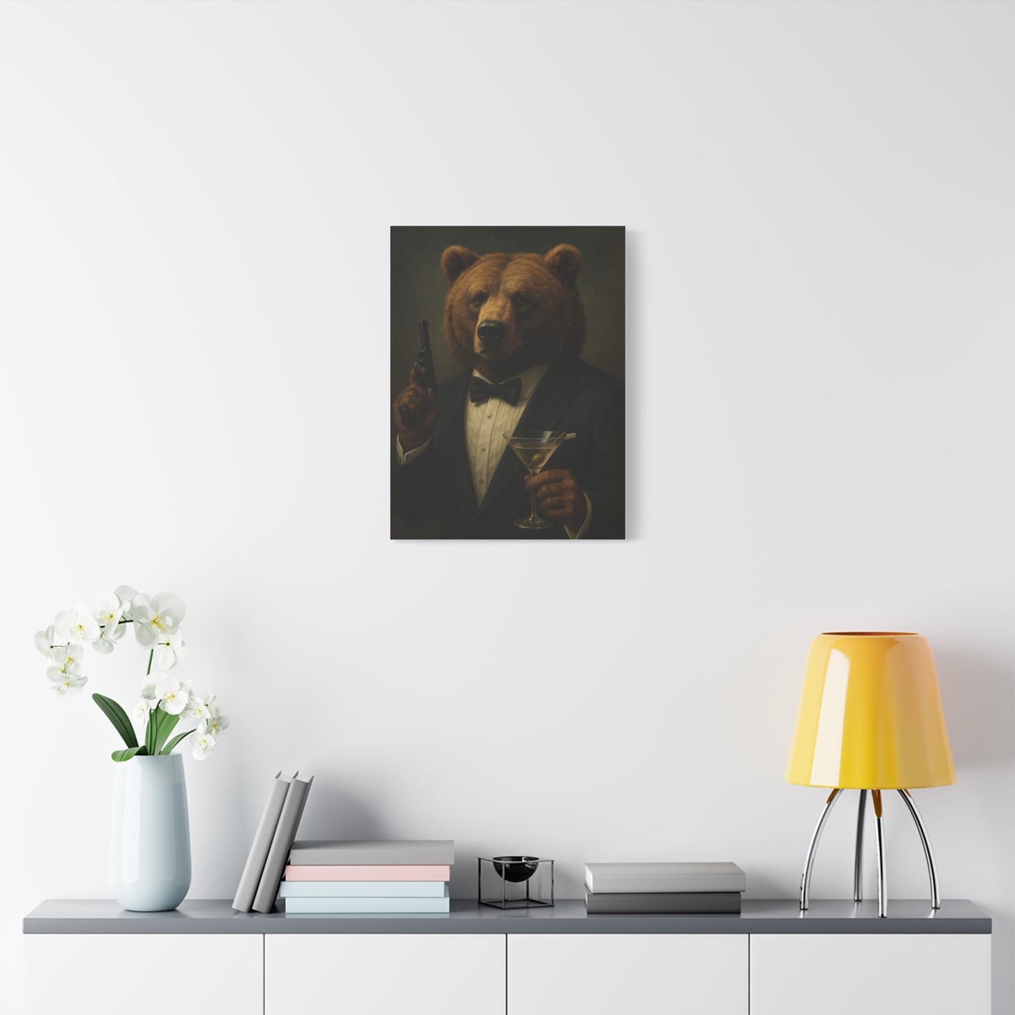 Spy Bear Canvas Art
