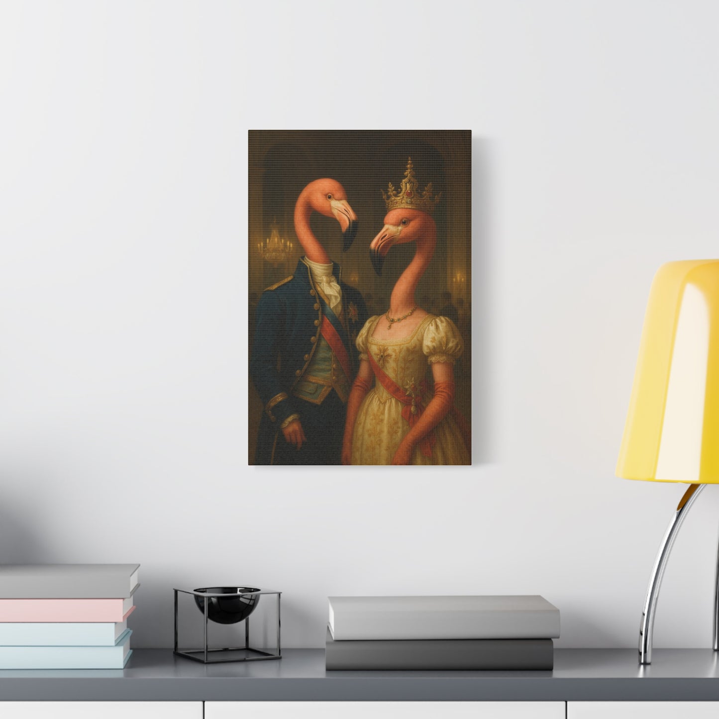 Canvas Print - Tropical Flamingo Art, Unique Home Decor, Fun Wedding Gift