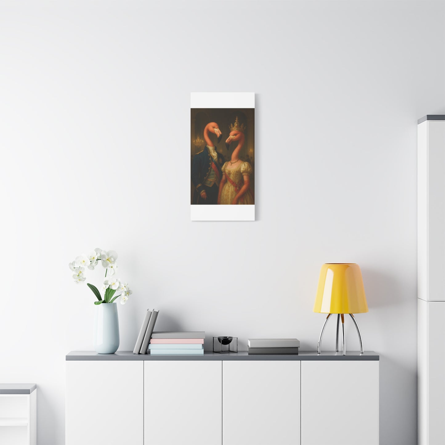 Canvas Print - Tropical Flamingo Art, Unique Home Decor, Fun Wedding Gift