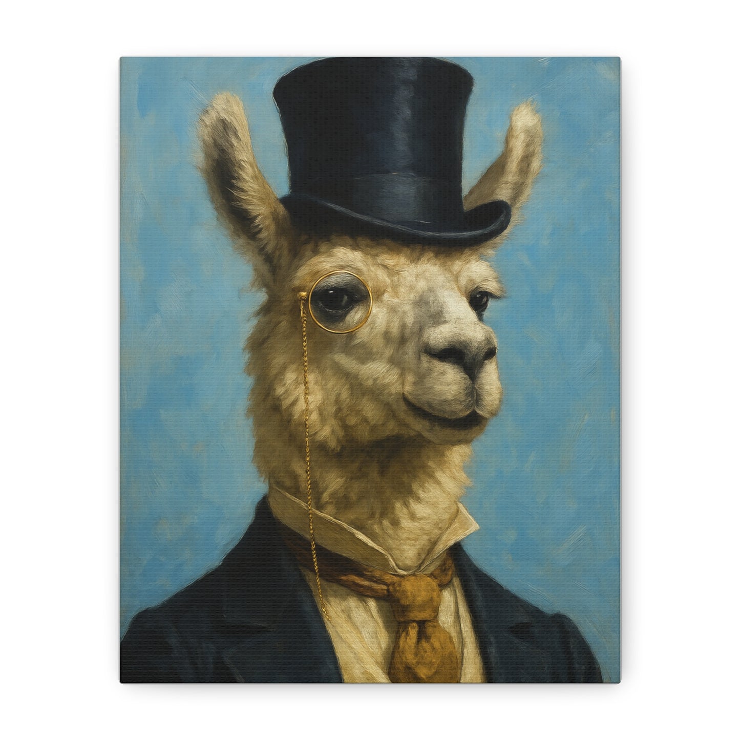 Llama Portrait Canvas Art, Quirky Home Decor, Unique Gift for Animal Lovers, Wall Art, Modern Decor, Funny Gift Idea