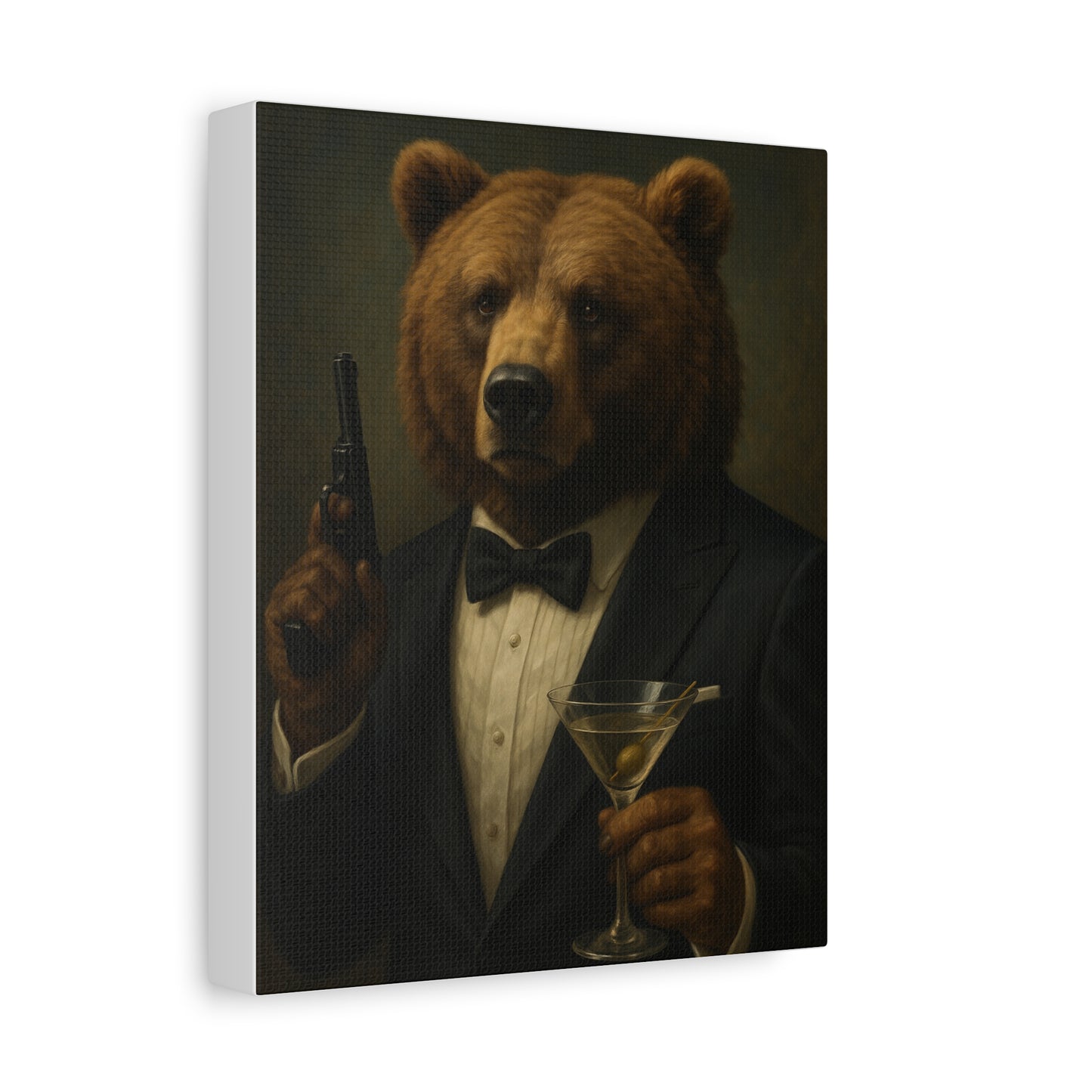 Spy Bear Canvas Art