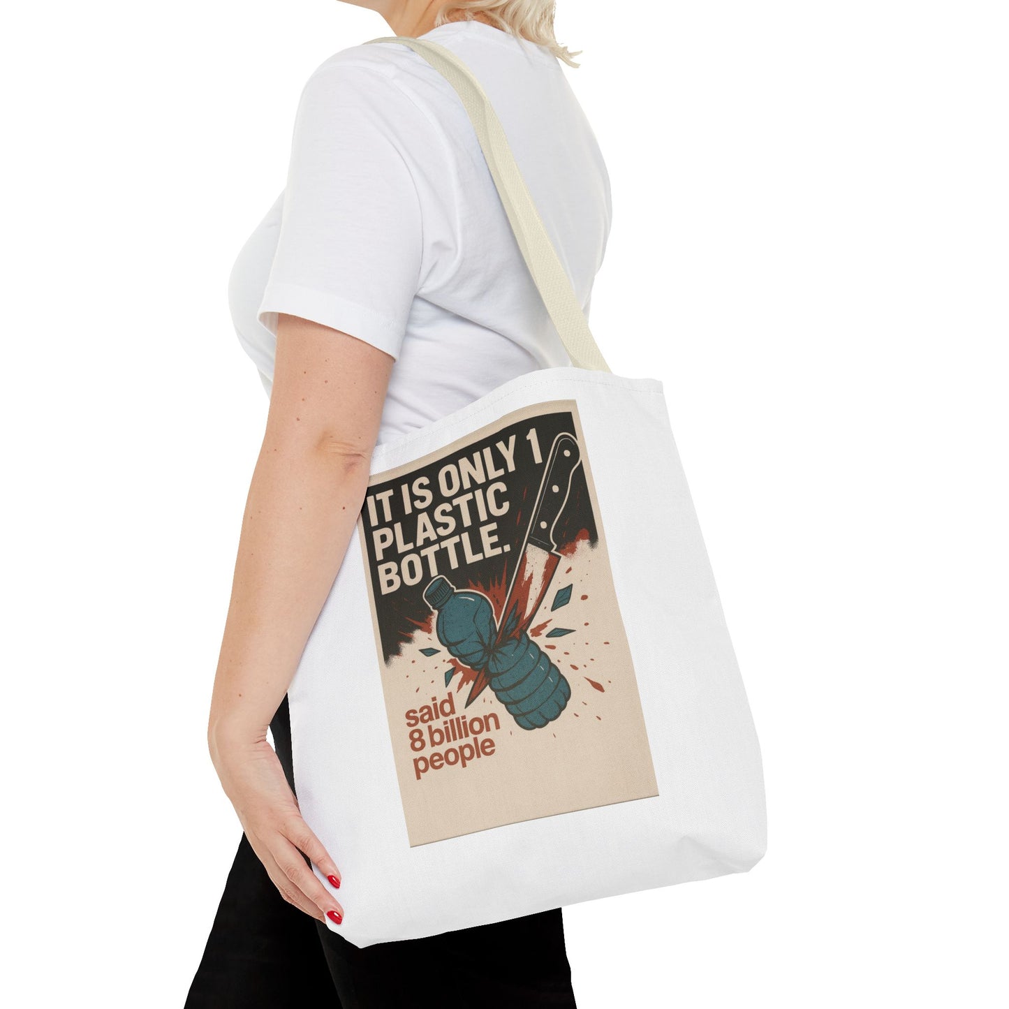 Eco-Friendly Tote Bag with Recycling Message - Perfect for Shopping, Beach Trips, Earth Day, Gifts, Sustainable Living