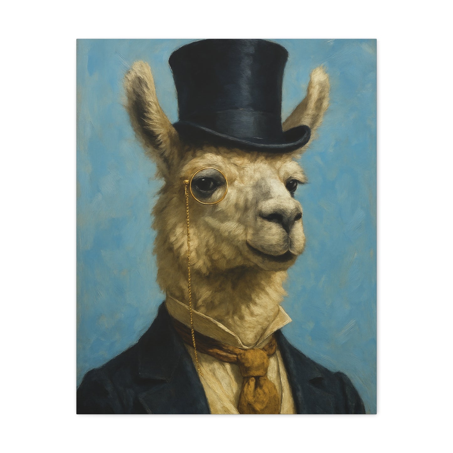 Llama Portrait Canvas Art, Quirky Home Decor, Unique Gift for Animal Lovers, Wall Art, Modern Decor, Funny Gift Idea