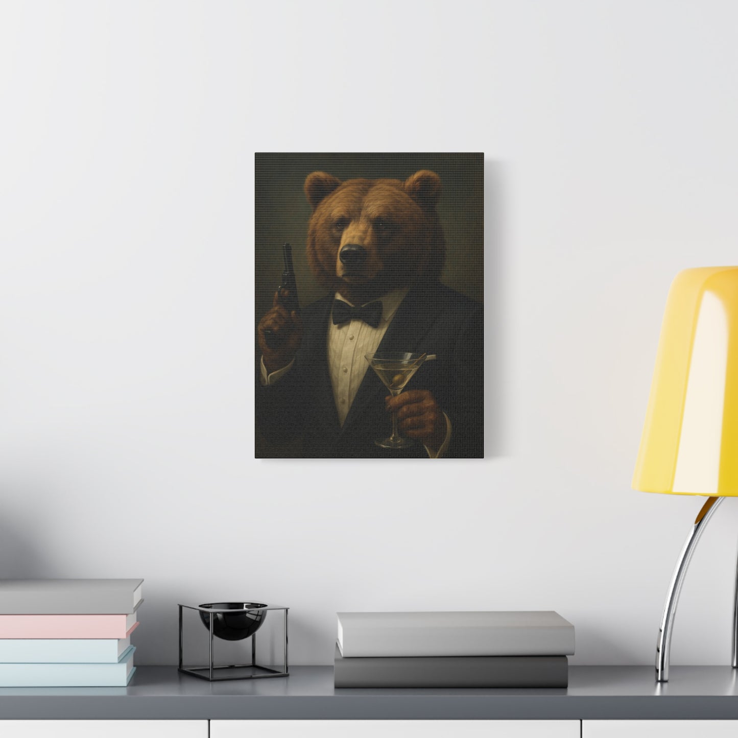 Spy Bear Canvas Art