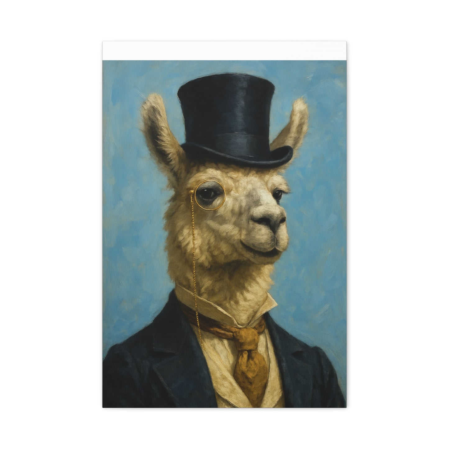 Llama Portrait Canvas Art, Quirky Home Decor, Unique Gift for Animal Lovers, Wall Art, Modern Decor, Funny Gift Idea