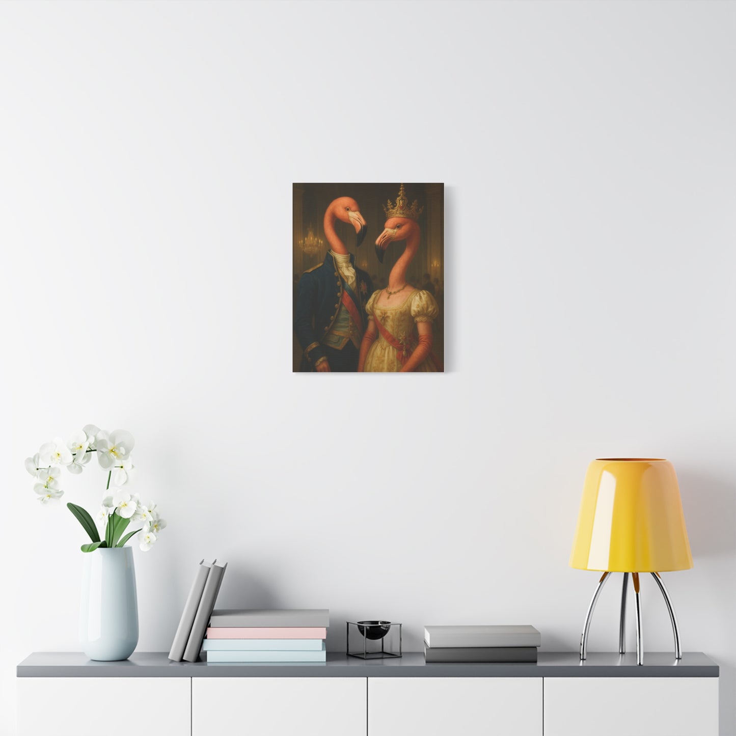Canvas Print - Tropical Flamingo Art, Unique Home Decor, Fun Wedding Gift