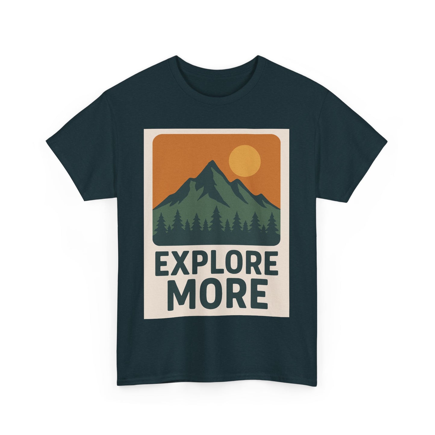 Explore More Unisex Heavy Cotton Tee, Adventure Shirt, Outdoor Clothing, Hiking Apparel, Gift for Nature Lovers, Casual Wear
